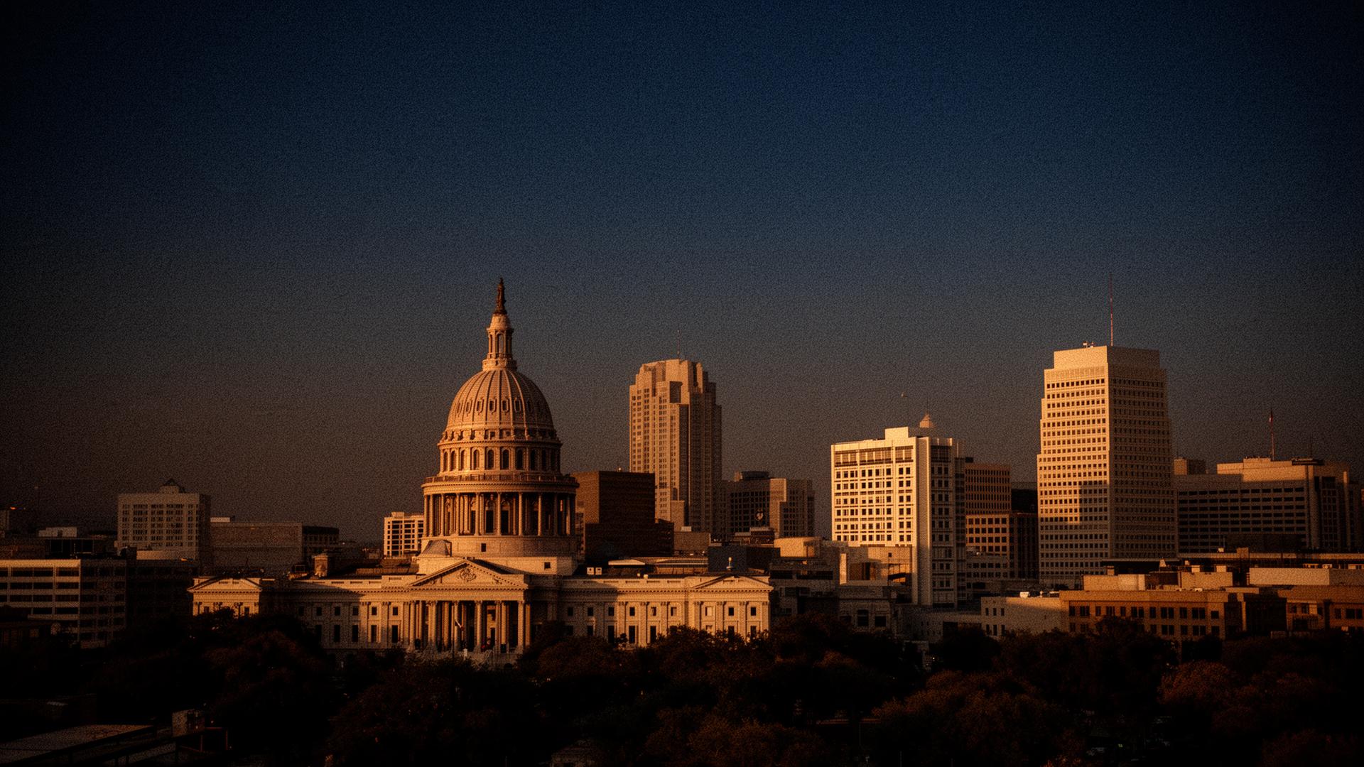 Texas Capitol at dusk